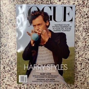 Harry styles vogue magazine December 2020 no label